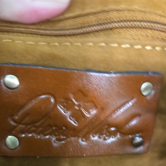 Patricia Nash Tan and Brown Map Print Shoulder Bag - Picture 9 of 16